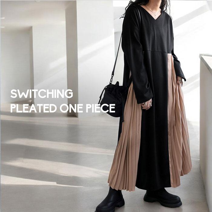 antiqua（アンティカ） プリーツワンピース ワンピース レディース