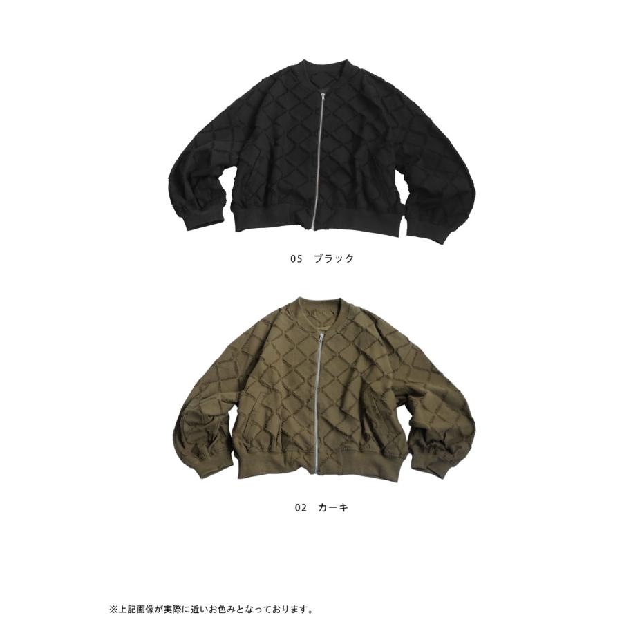 antiqua ジャガードブルゾン レディース 前開き ファスナー 送料