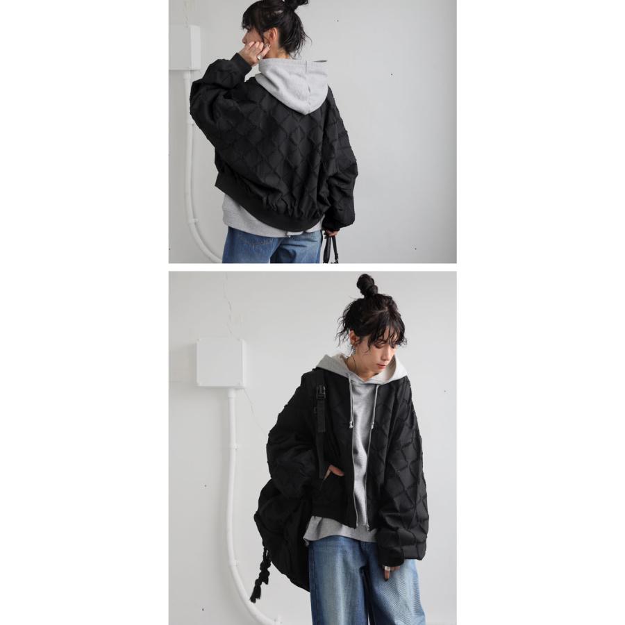 antiqua（アンティカ） ジャガードブルゾン レディース 前開き