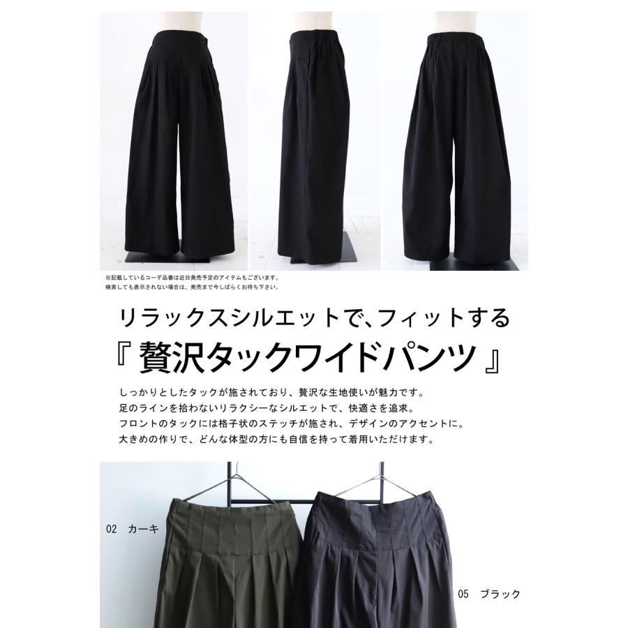 antiqua（アンティカ） 【夏バーゲン20%OFF！13日10時迄】タックワイド