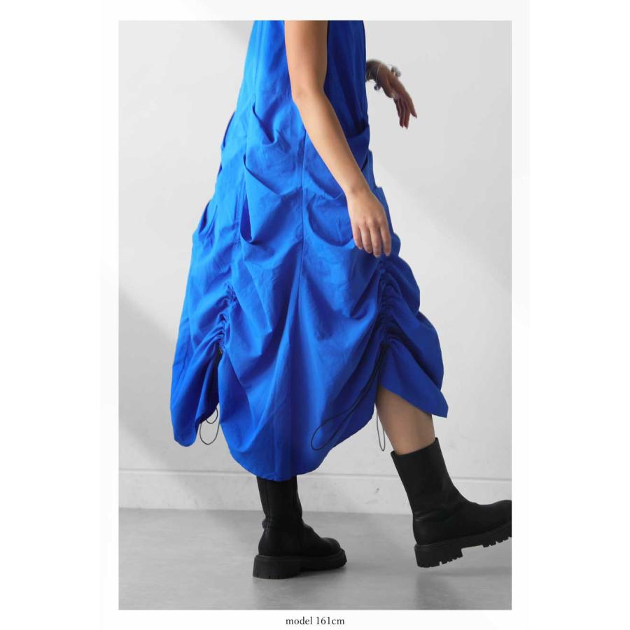 ギャザーワンピ ワンピース レディース ロング 送料無料・500ptメール便可 | antiqua | 15