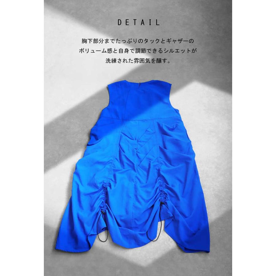 ギャザーワンピ ワンピース レディース ロング 送料無料・500ptメール便可 | antiqua | 06