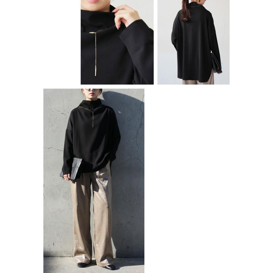 antiqua（アンティカ） ハイネック トップス レディース 長袖 プル 