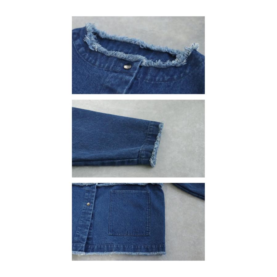デニムジャケット レディース アウター 送料無料・再入荷 メール便不可 | antiqua | 09