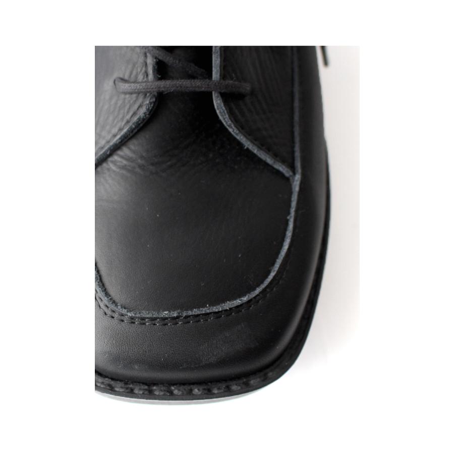 割引可  オリジナル本革編み上げブーツ(ブラック・L) 新品未使用/antiqua ブーツ