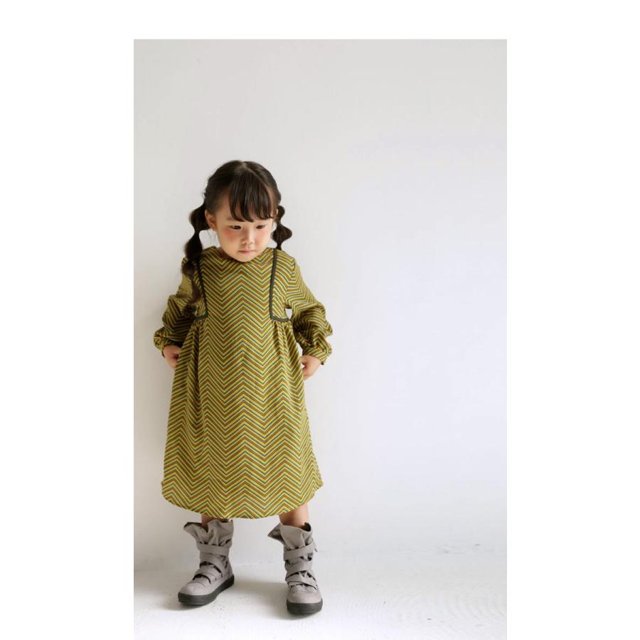 ワンピース キッズ こども 子供服 女の子 キッズワンピ レトロパイピングワンピース 再再販 メール便不可toy Ta Antiqua 通販 Yahoo ショッピング