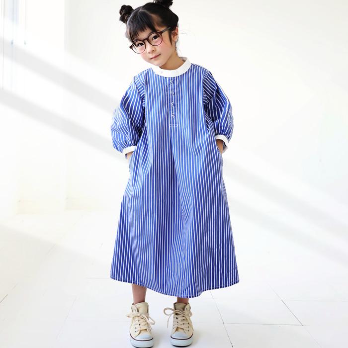 antiqua（アンティカ） ワンピース ロング 七分袖 キッズ 子供服