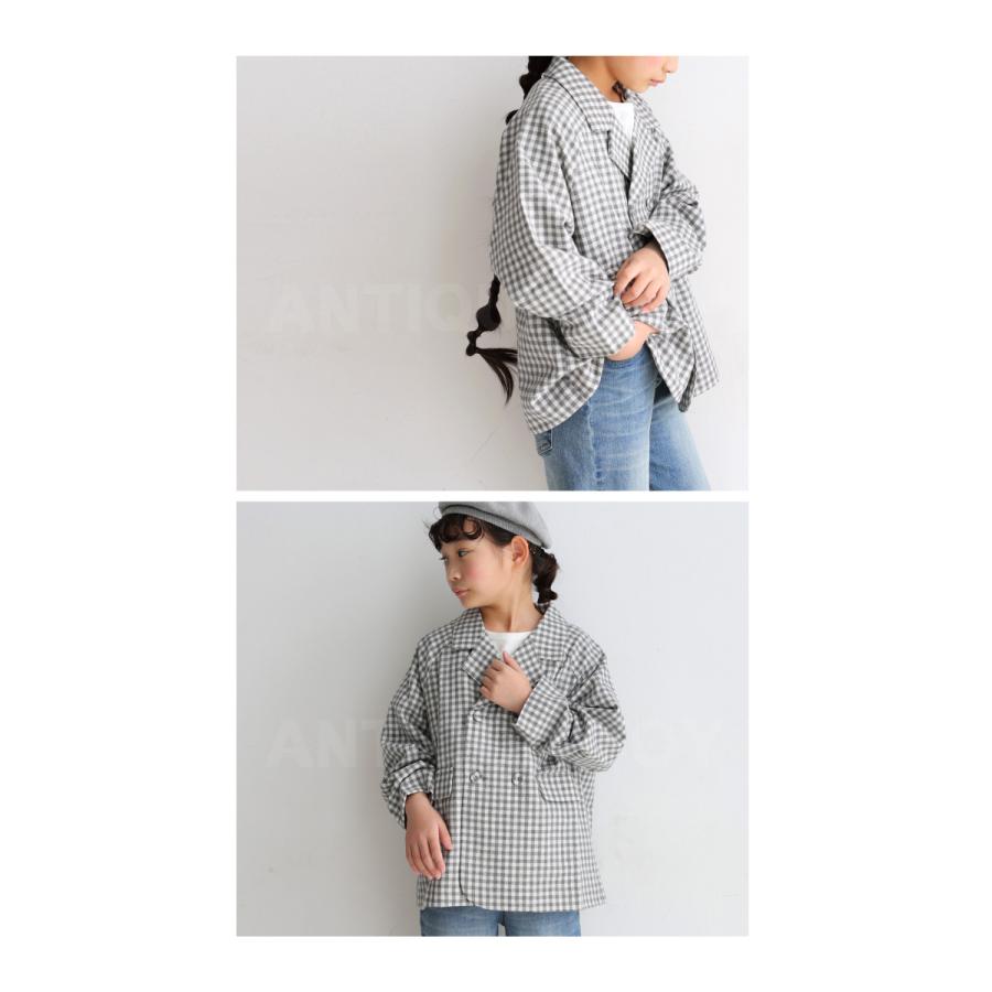 スーツ 羽織り 子供 キッズチェックダブルジャケット 再再販 メール便不可toy Tk Antiqua 通販 Yahoo ショッピング