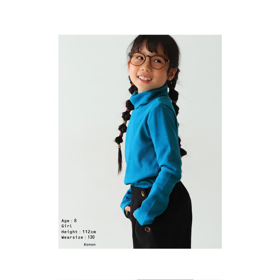 トップス カットソー タートル リブ ロンT キッズ 子供服　ジュニア・再販。新色追加 100ptメール便可 TOY｜antiqua｜18