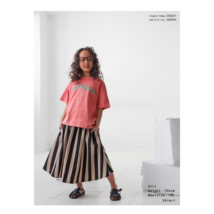 フードロゴ Tシャツ トップス 半袖 ロゴ キッズ 子供服 ・50ptメール便可 TOY | antiqua | 10