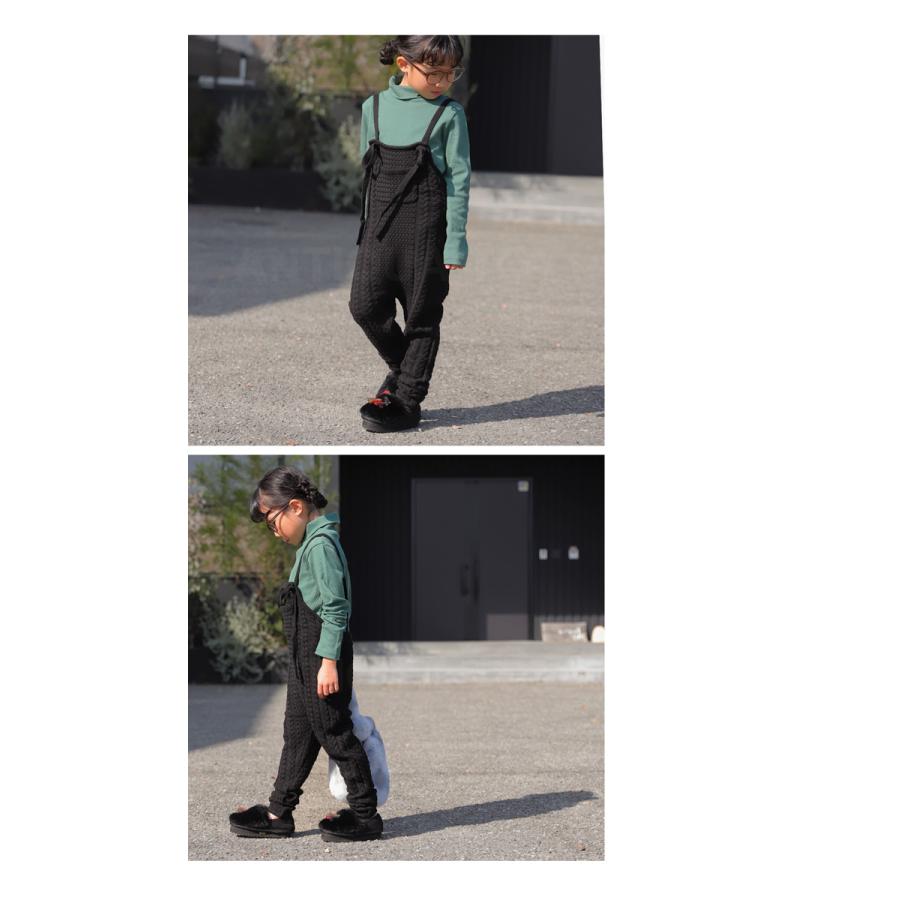 antiqua サロペット サルエル パンツ キッズ ニットサルエル