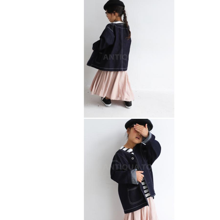 ジャケット キッズ 子供服 アウター デニム Gジャン・メール便不可 TOY｜antiqua｜04