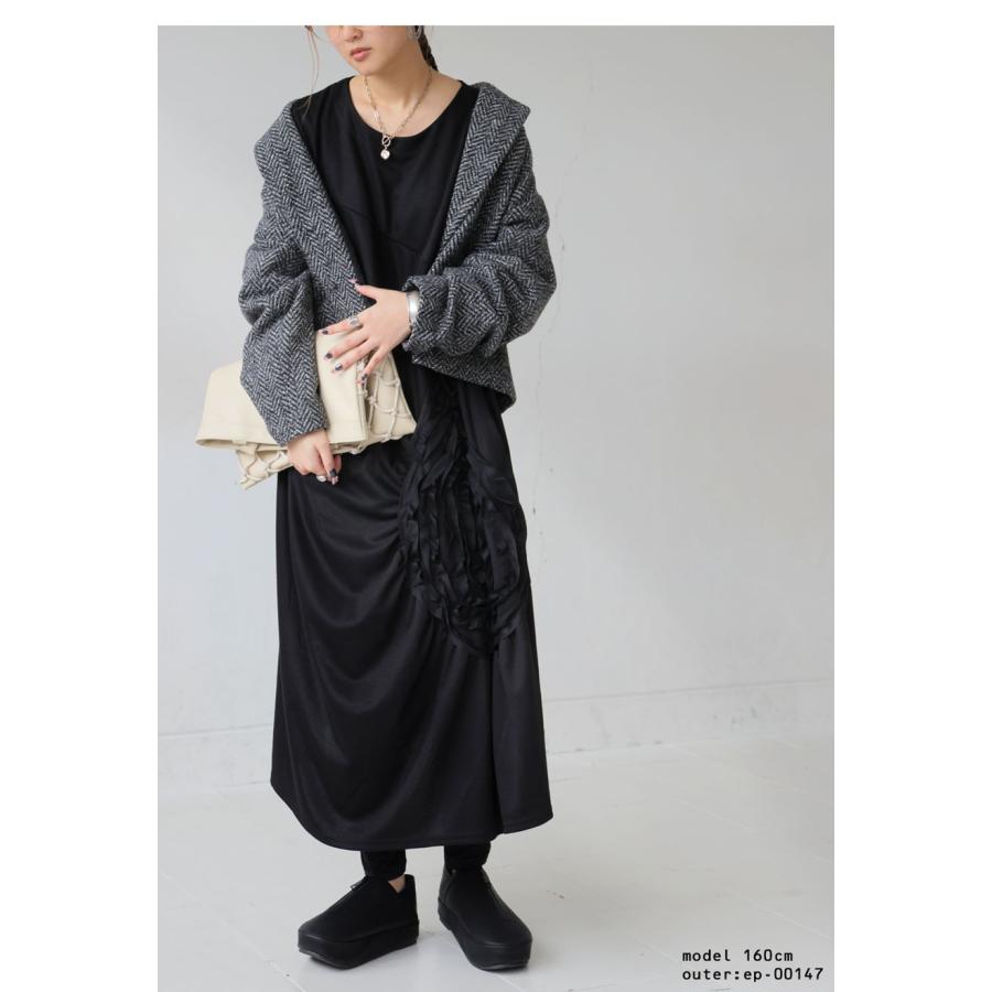 antiqua（アンティカ） 刺繍ワンピース レディース ロング ポケット