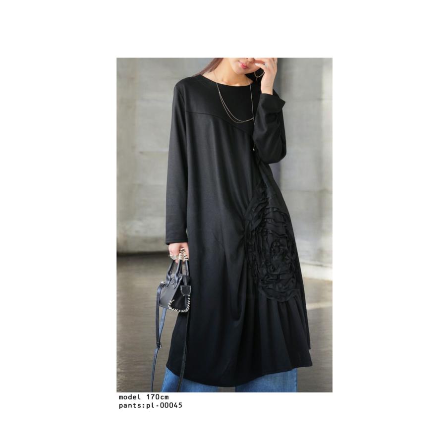 antiqua（アンティカ） 刺繍ワンピース レディース ロング ポケット