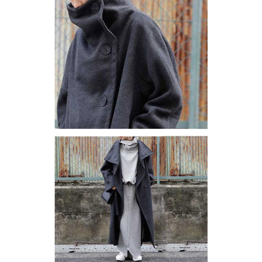 antiqua（アンティカ） アウター コート 長袖 ストライプ レディース