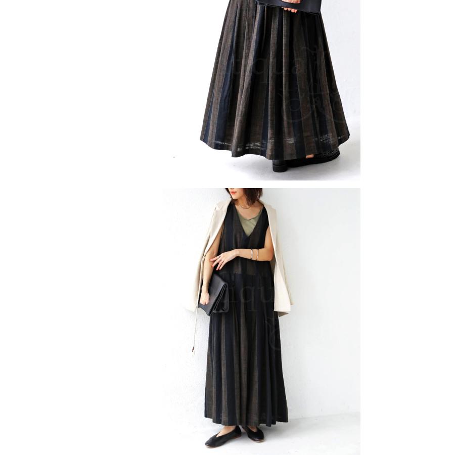 ワンピース ノースリーブ ｖネック レディース 綿 麻 ストライプワンピ 送料無料 5月日0時 再再販 メール便不可 Us Antiqua 通販 Yahoo ショッピング