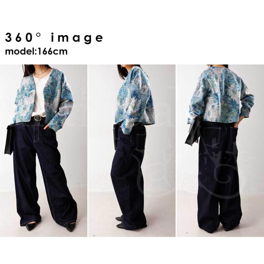 antiqua（アンティカ） 花柄 ショートジャケット ジャケット