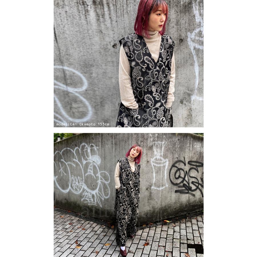 antiqua アンティカ チャイナベスト ジレ おかもとえみさんコラボ おかもとえみさんコラボ商品！ チャイナベスト レディース 送料無料