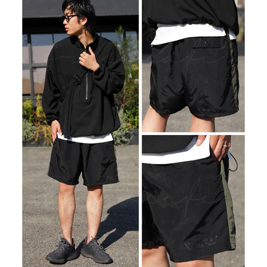 antiqua（アンティカ） 水陸両用 撥水ラインパンツ メンズ ハーフ