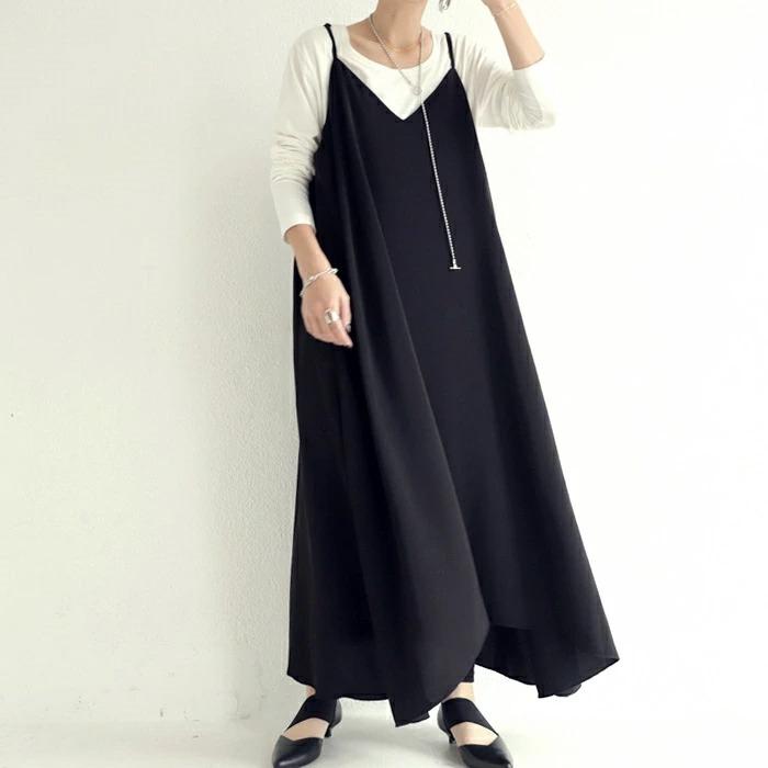 キャミワンピース ワンピース レディース ロング 送料無料 再販 メール便不可 Ya Antiqua アンティカ 通販 Yahoo ショッピング