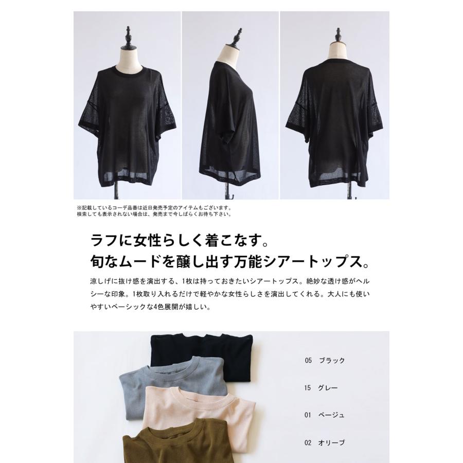 antiqua（アンティカ） シアートップス レディース トップス 半袖