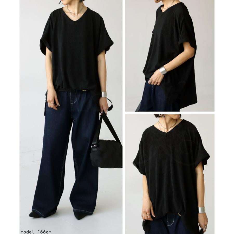楊柳 カットソー レディース トップス 半袖 無地・100ptメール便可 | antiqua | 16