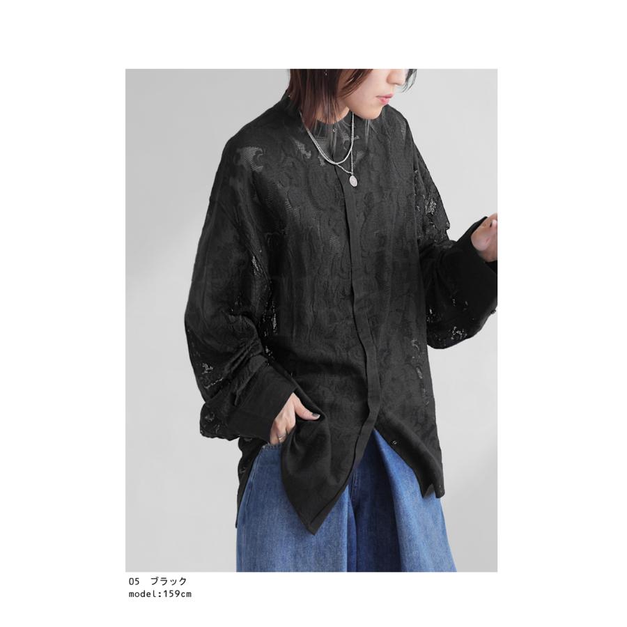 antiqua（アンティカ） レースシャツ シャツ レディース トップス 長袖