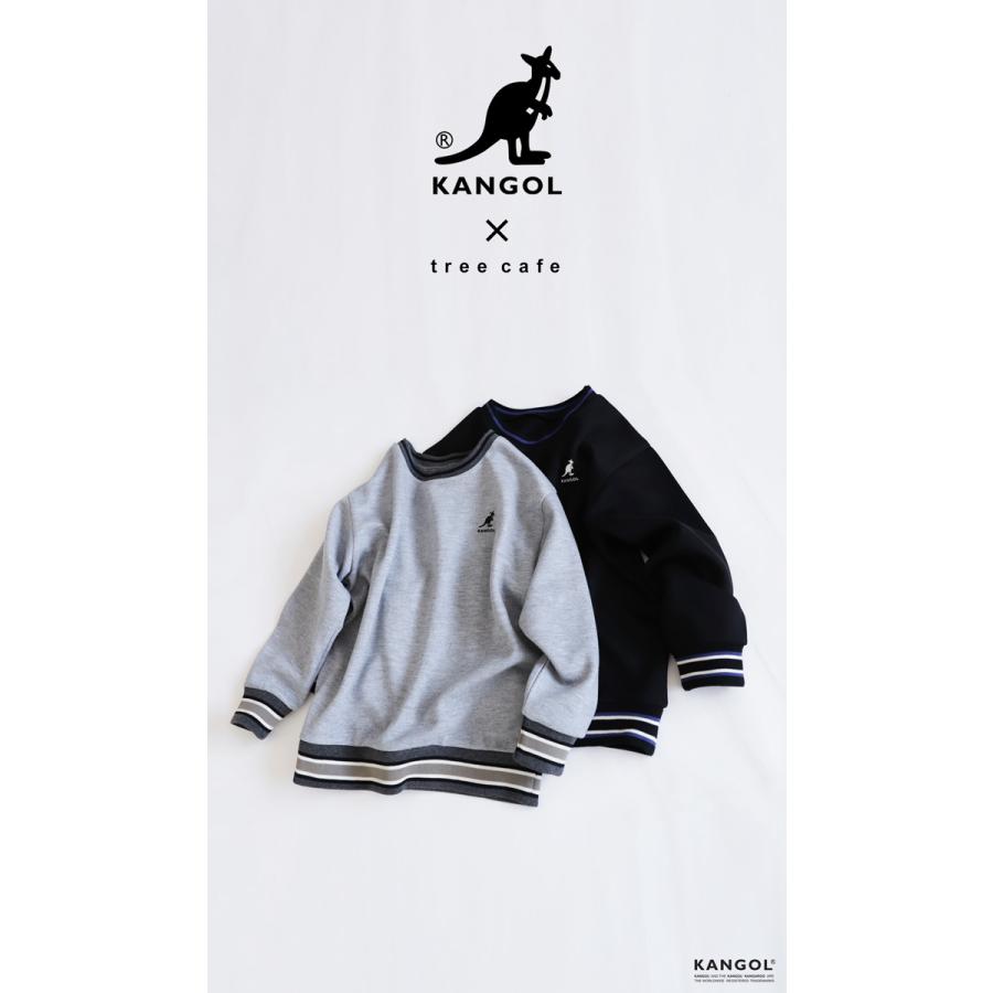 オリジナル KANGOL×TREECAFE コラボトレーナー トレーナー キッズ 子供服 送料無料・メール便不可 ジュニア TOY トレーナー アンティカ ANTIQUA トレーナー ブラック 長袖 Vネック フリー 秋春