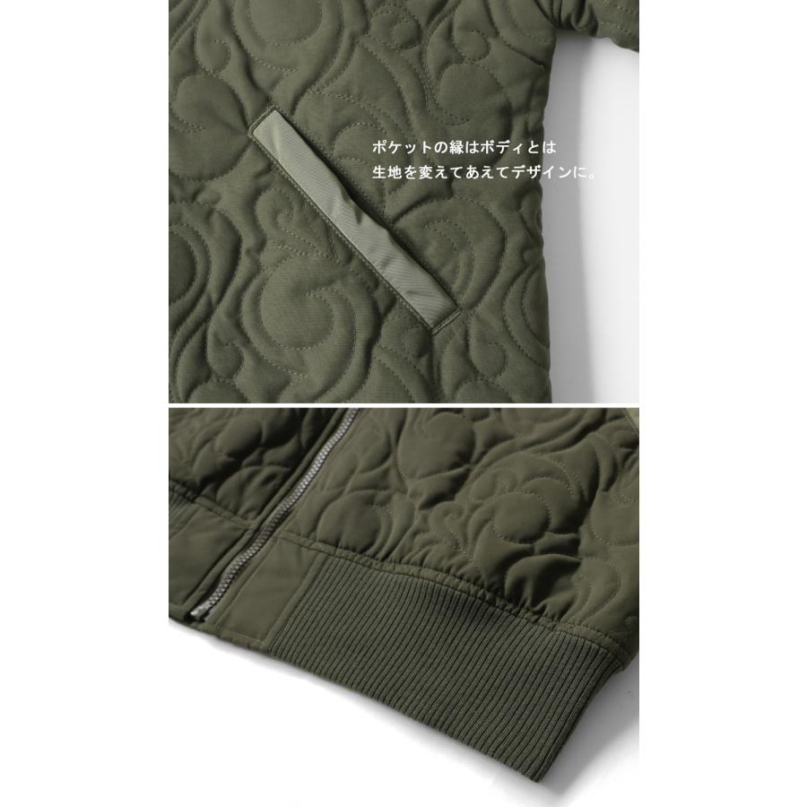 antiqua（アンティカ） MA-1 キルティングジャケット レディース