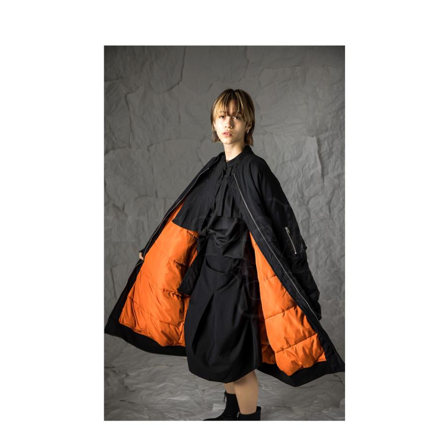 antiqua（アンティカ） MA-1 ロングコート レディース アウター コート