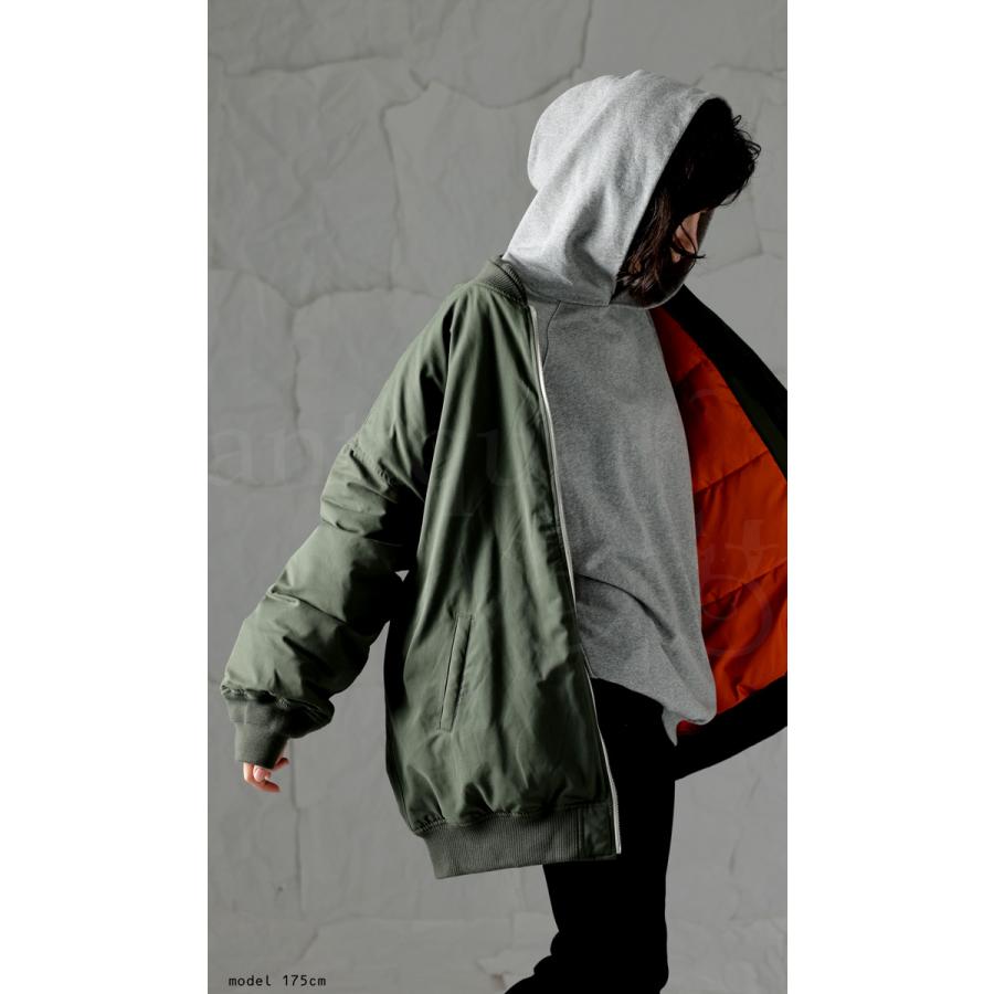 アンティカ【tree cafe】BIG MA-1ミリタリージャケット antiqua MA-1 アウター レディース コート ミリタリージャケット