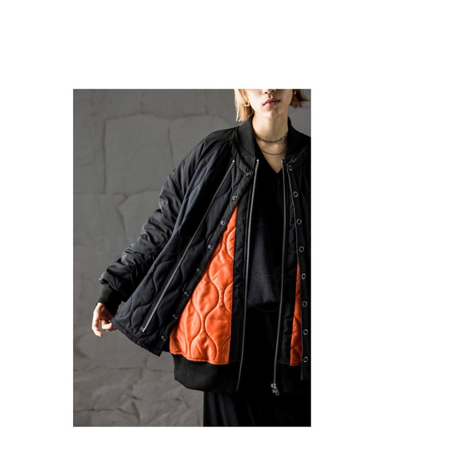 antiqua レイヤード風 MA-1 レディース アウター 送料無料 antiqua レイヤード風 MA-1 レディース アウター 送料無料