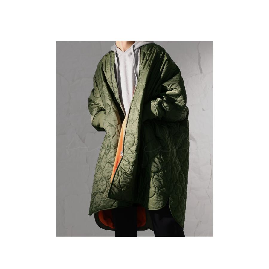 antiqua（アンティカ） キルティング MA-1ポンチョ メンズ アウター
