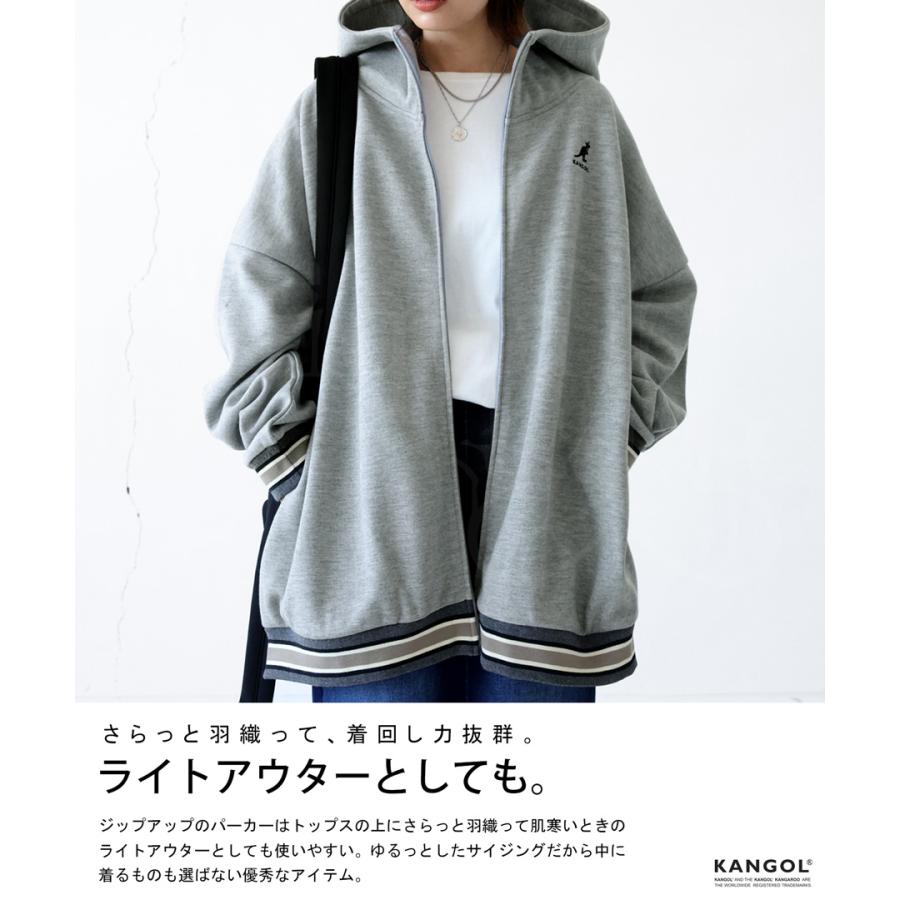 antiqua KANGOL×TREECAFE コラボパーカー パーカー レディース antiqua KANGOL×TREECAFE コラボパーカー パーカー レディース