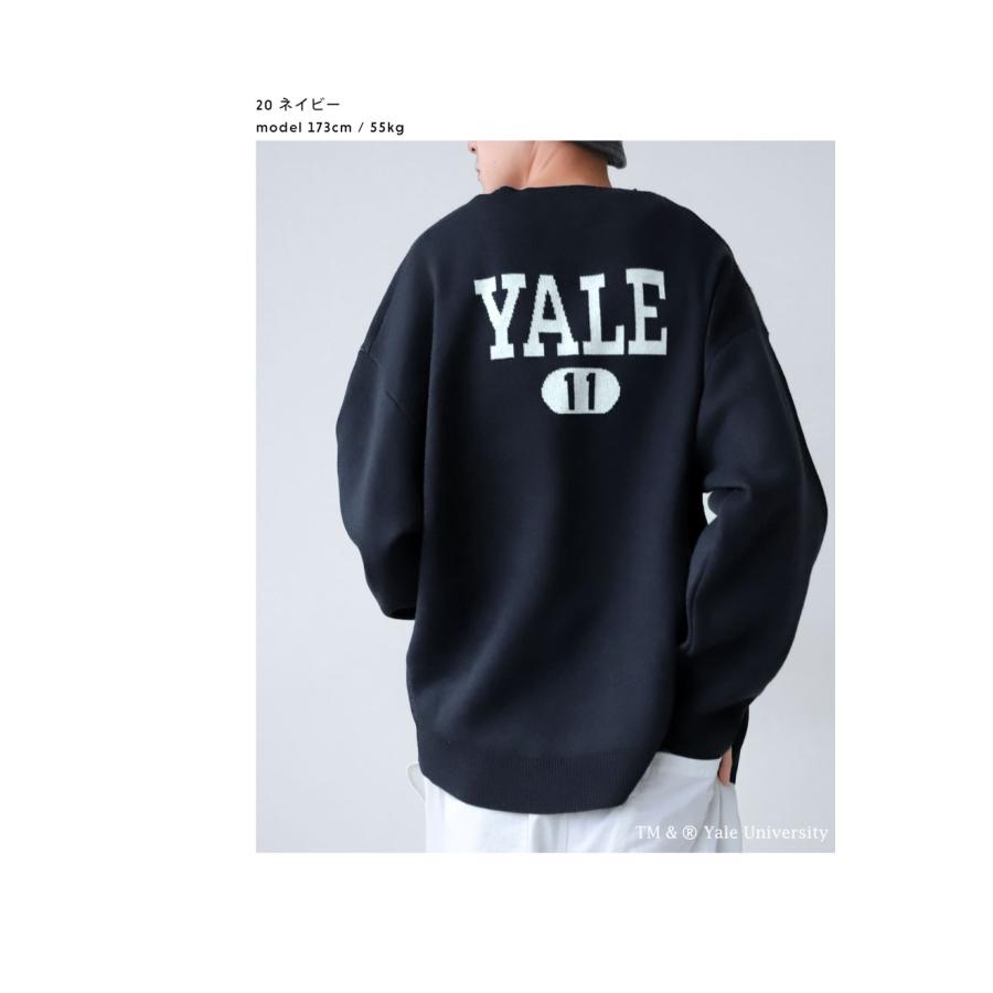 antiqua（アンティカ） 別注 YALE カレッジロゴ ニット メンズ 送料 