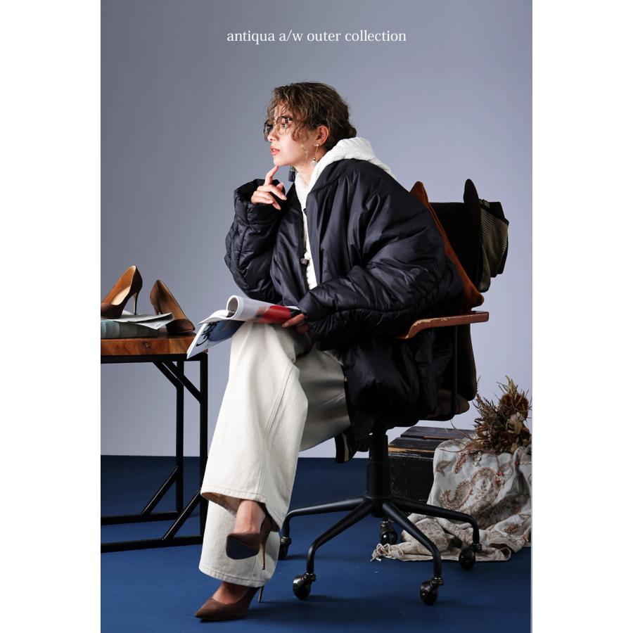antiqua（アンティカ） ドルマン 中綿ジャケット レディース アウター