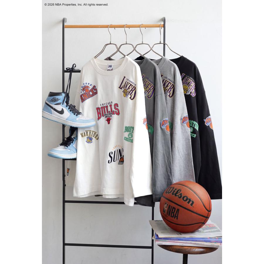NBA公式 ロゴ刺繍 ロンT レディース クルーネック 送料無料・メール便不可 | antiqua | 28