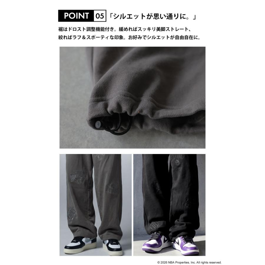 NBA公式 刺繍ロゴ スウェットパンツ メンズ 送料無料・メール便不可 | antiqua | 11