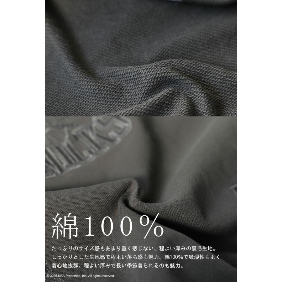 NBA公式 ロゴ刺繍 スウェット レディース 綿100 送料無料・メール便不可 | antiqua | 17