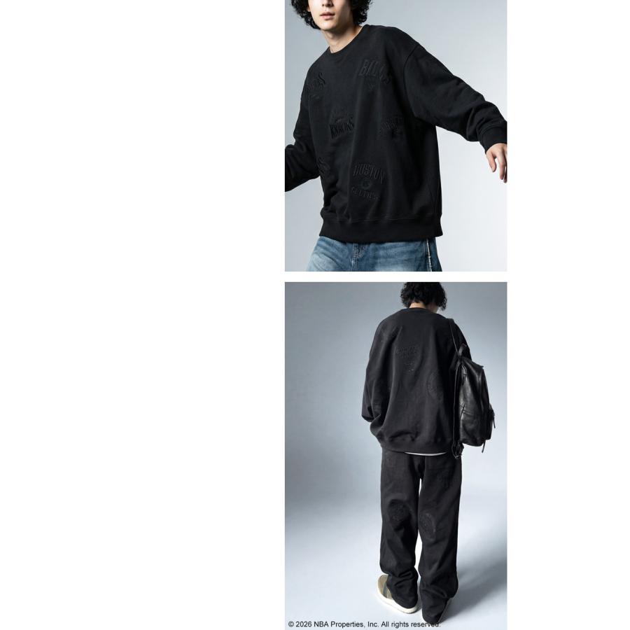 NBA公式 ロゴ刺繍 スウェット メンズ 綿100 送料無料・メール便不可 | antiqua | 16