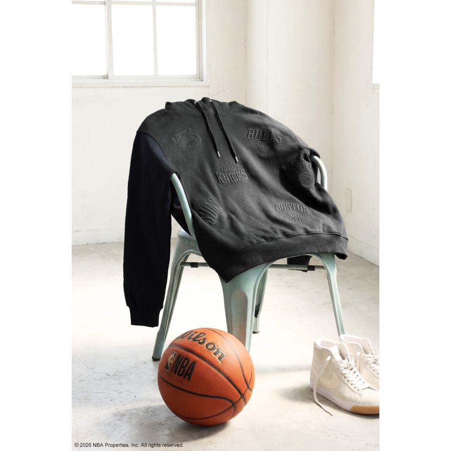 NBA公式 刺繍ロゴ 裏毛 フーディー レディース 綿100 送料無料・メール便不可 | antiqua | 22