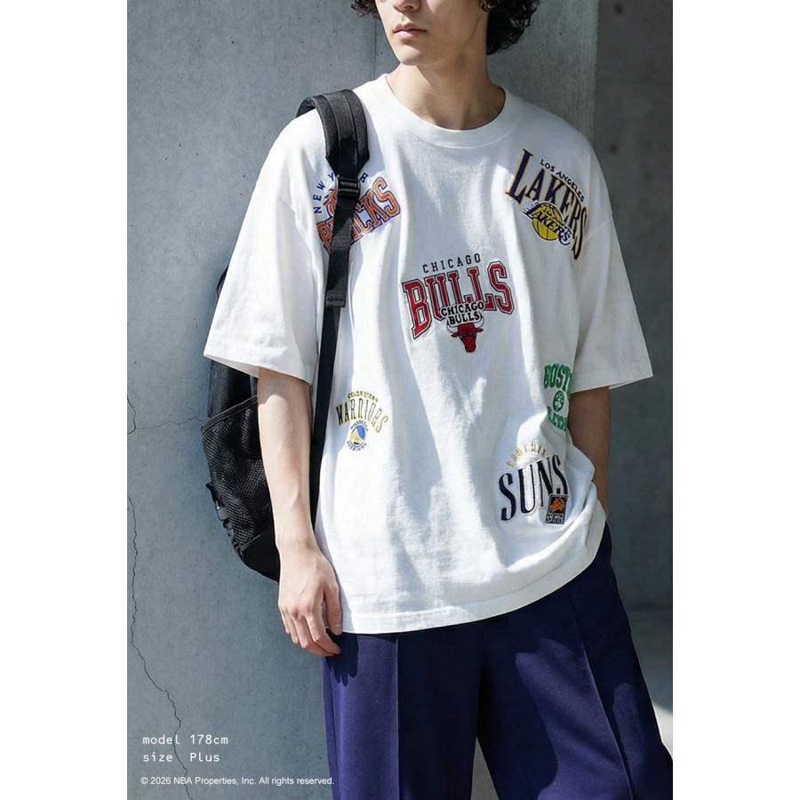 NBA公式 ロゴ刺繍 Tシャツ レディース クルーネック 送料無料・メール便不可 | antiqua | 23