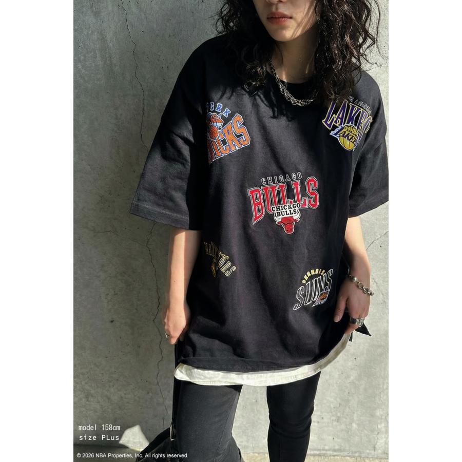 NBA公式 ロゴ刺繍 Tシャツ メンズ クルーネック 送料無料 ・メール便不可 父の日 | antiqua | 14