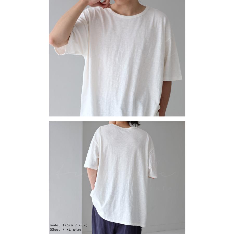 トップス メンズ Tシャツ スラブ 半袖 綿 綿100% スラブトップス・再再販。メール便不可｜antiqua｜14