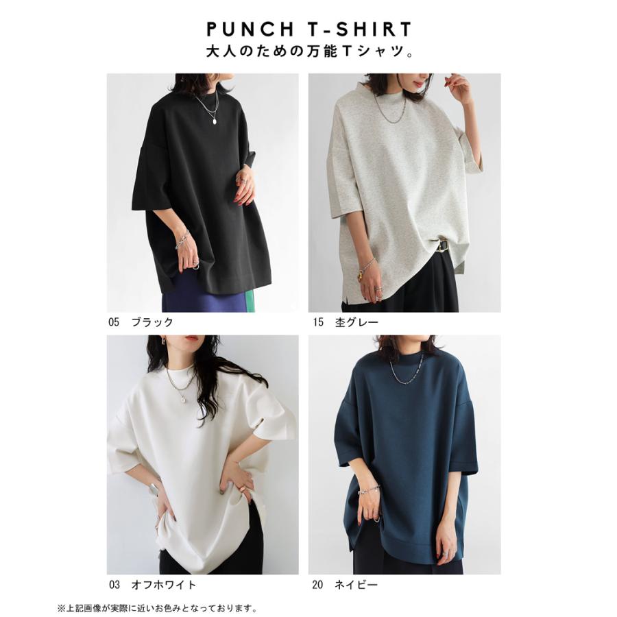 antiqua（アンティカ） モックネック ポンチTシャツ Tシャツ
