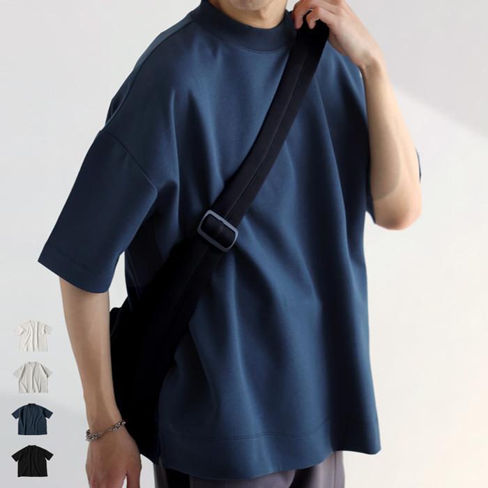 antiqua（アンティカ） モックネック ポンチTシャツ Tシャツ メンズ