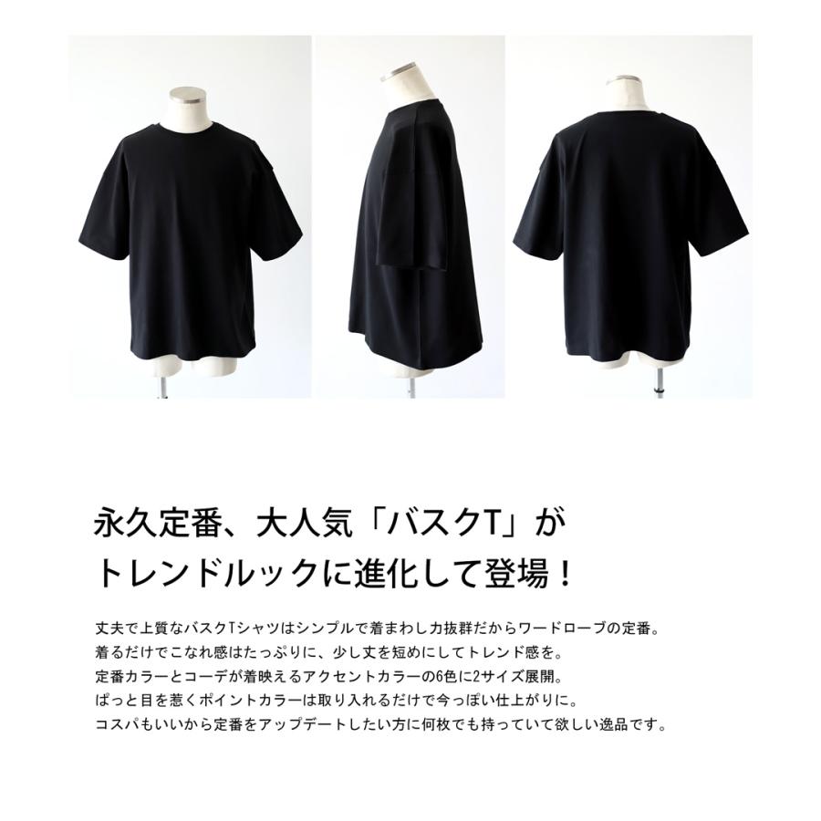 バスクTシャツ Tシャツ メンズ トップス 半袖 綿100 無地・5月29日10時〜再販。100ptメール便可 【Z】 父の日｜antiqua｜08