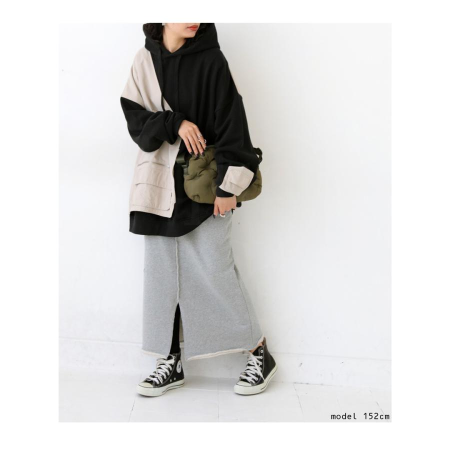ドデカ　レディース　BLK M antiqua（アンティカ） パーカー ドット柄 裏毛 ジップパーカー