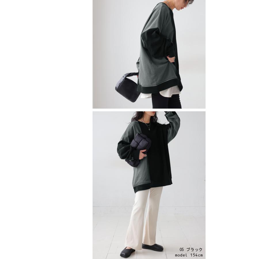 antiqua（アンティカ） 裏毛プルオーバー トップス レディース 長袖 綿