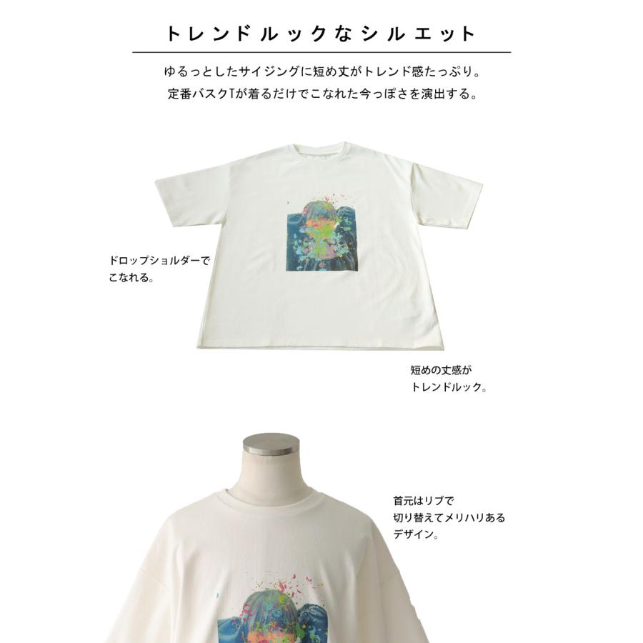 アートプリントtシャツ Tシャツ メンズ トップス 半袖・100ptメール便可 父の日｜antiqua｜06